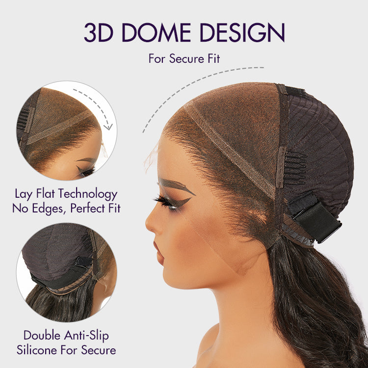 Luxury Glueless 13x6 HD Lace Bob Wig – Short Natural Yaki Texture with Ear-to-Ear Frontal