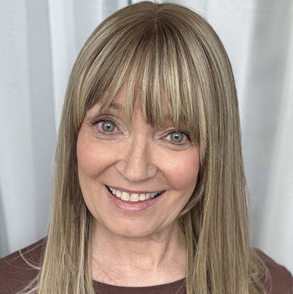 🔥🔥Human Hair Topper with Bangs | Hair Piece for Thinning Hair