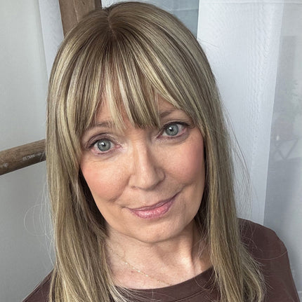 🔥🔥Human Hair Topper with Bangs | Hair Piece for Thinning Hair