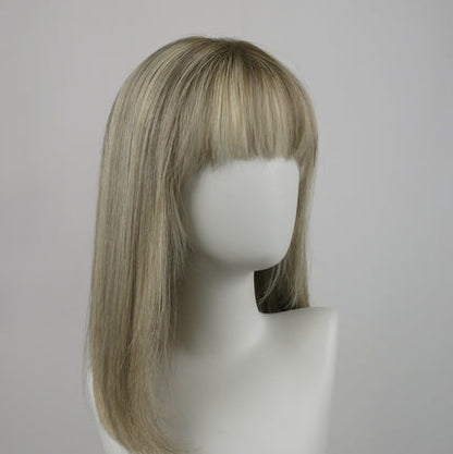 🔥🔥Human Hair Topper with Bangs | Hair Piece for Thinning Hair