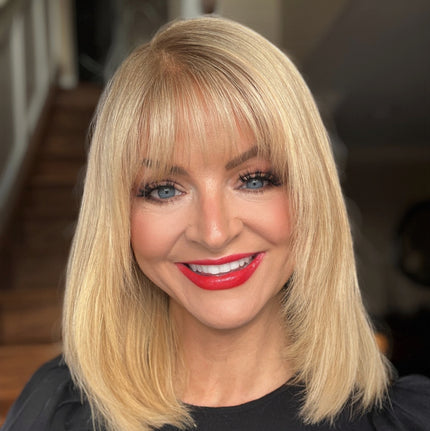 🔥🔥Human Hair Topper with Bangs | Hair Piece for Thinning Hair