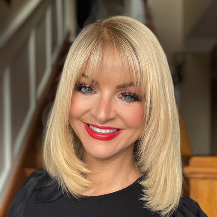 🔥🔥Human Hair Topper with Bangs | Hair Piece for Thinning Hair
