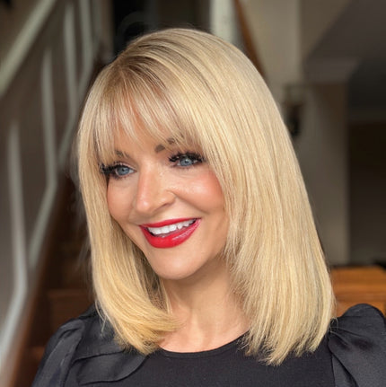 🔥🔥Human Hair Topper with Bangs | Hair Piece for Thinning Hair