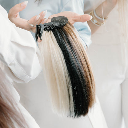 Hairline & Full Head Topper Color Swatches & Ring